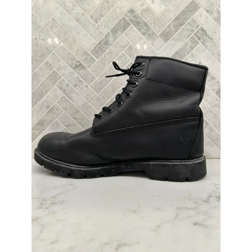Timberland Premium 6 Inch Waterproof Boots‎ Men's 10.5 Black Leather Lace Up